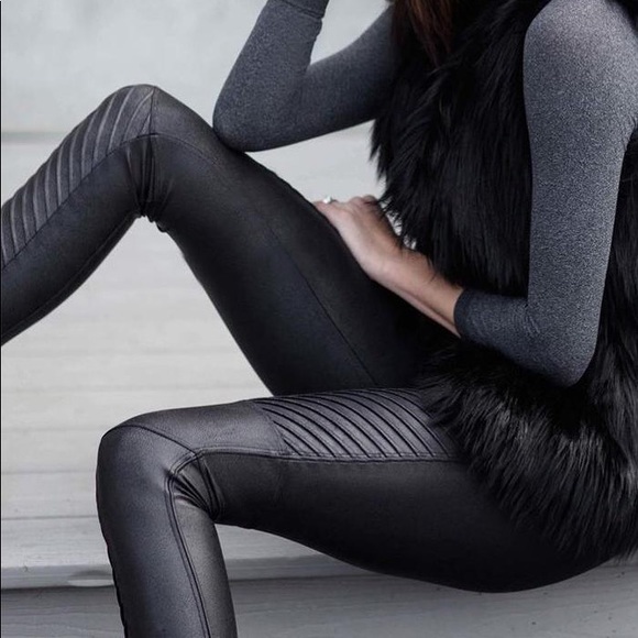 Spanx Moto Black Leggings - Picture 5 of 5